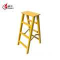 hot sale Fiberglass insulation double 4 step ladder with safety rail